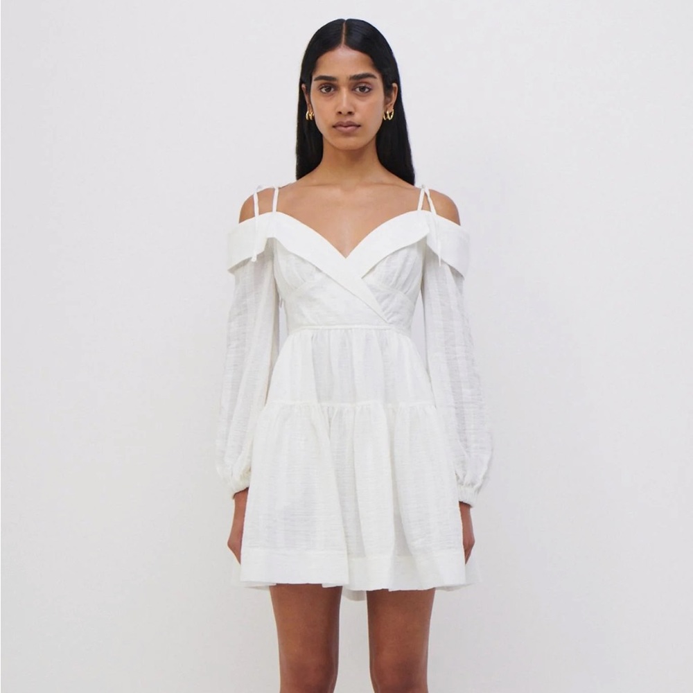 Simkhai The Bahari Mini Dress in ﻿White